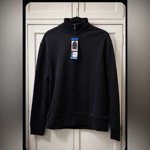 NWT Banana Republic Black 1/4 Zip Pullover
Sweater Size L